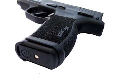 The two round grip extension helps to fill out the grip on the standard P365 pistol. . Sig p365 12 round magazine base plate